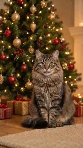 Merry Christmas ペット動画テンプレートのプレビュー